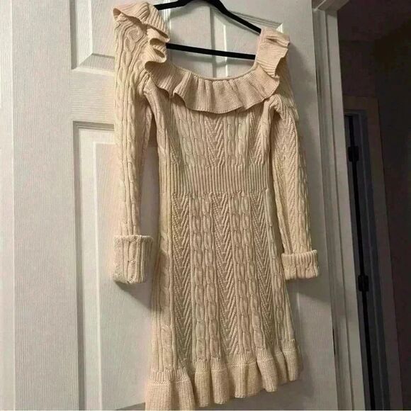 MAJORELLE Rosalie Knit Mini Dress in Ivory - Picture 5 of 5